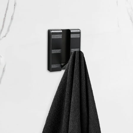

MRULIC Hooks Creative Invisible Hook Space Aluminum Entryway Hanging Hook Hidden Hook household tools + Black