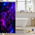thumbnail image 3 of Manfei Neon Dark Dragon Animals Shower Curtain 72Wx78L,Celestial Purple Galaxy Bath Curtain, 3 of 5