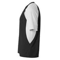 thumbnail image 3 of A4 Contrast Henley For Youth Male in Black/White NB3315, 3 of 3