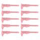 thumbnail image 2 of Regla de Medicióner de Cejas, 10pcs Brow Vernier Caliper Preciso Pink Multipurize Para Salón de Belleza para Ingenieros, 2 of 7