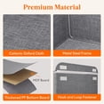 thumbnail image 5 of Lifewit Fabric Storage Boxes 6 Pcs, Stackable Storage Bins with Clear Lids, Foldable Oxford Cloth Cube Closet Organizer Baskets, Clothes Containers for Towels, Blankets, Books, Light Gray-Large, 5 of 12