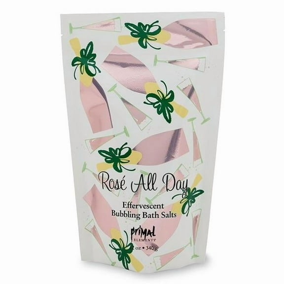 Primal Elements  12 oz Bubbling Bath Salts-Rose All Day