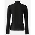 thumbnail image 2 of Women's Turtleneck Long Sleeve Shirts Slim Fitted Lightweight Base Layer Casual Tops, 2 of 5