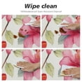 thumbnail image 4 of JEUXUS  Apple Blossom Flower Round Tablecloth Stain Resistance Polyester Table Cloth Round Table Cover for Dining Kitchen Party Holiday Home Decor, 4 of 7