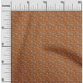 thumbnail image 2 of oneOone Rayon Orange Fabric Kalamkari Craft Projects Decor Fabric Printed By The Yard 56 Inch Wide, 2 of 5