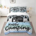 thumbnail image 2 of Castle Fairy Children Happy Camping 7pcs Bedding Comforter Set,RV Car Queen Bedding Sets Super Cozy,Lodge Cabin Queen Sheet Sets,Super Cozy Room Decor, 2 of 8