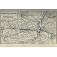 thumbnail image 1 of 24"x36" Gallery Poster, 1897 Poor's Cincinnati, Hamilton and Dayton Railway, 1 of 1