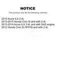 thumbnail image 2 of Transit Auto Front Rear Wheel Hub Bearings Assembly Disc Brake Rotors and Ceramic Pads Kit (10Pc) for Car Honda Civic Acura ILX - Left Right Side (Driver Passenger) KBB-129148, 2 of 10
