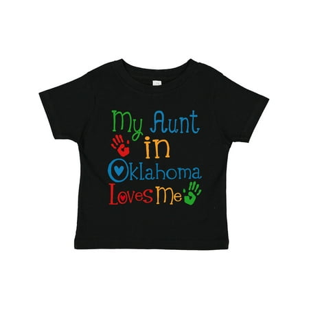 

Inktastic My Aunt in Oklahoma Loves Me Gift Toddler Boy or Toddler Girl T-Shirt