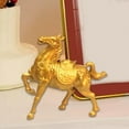 thumbnail image 6 of Kuntesetty Chinese Style Horse Statue Alloy Home Decor for Living Room Cabinet Bookcase 7.5cmx8cm, 6 of 9