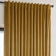 thumbnail image 4 of HPD Half Price Drapes Signature Extra Wide Sophomore Gold Velvet Blackout Curtains(1 Panel), 100W X 108L, 4 of 6
