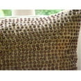 thumbnail image 2 of The HomeCentric Brown Throw Pillow Cover Contemporary Solid Pillowcase Pack of 2 12x12 inch (30x30 cm) Cushion Cover Art Silk Square Pillowcase Sequins Beaded Dotted Pillow Circles - Metallic Magic, 2 of 6