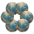 thumbnail image 2 of Qxltty Underwater World Drink Coasters with Holder 6pcs Handmade Woven Simple Vintage Saucer Set, 2 of 7