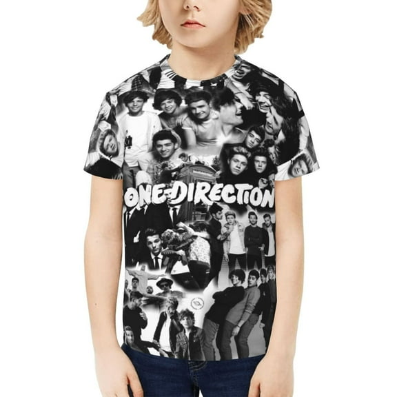 One Direction Kids T-Shirt 3d Printed Graphic T-Shirts Boys And Girls Short Sleeve Shirts For Youth Kids X-Small