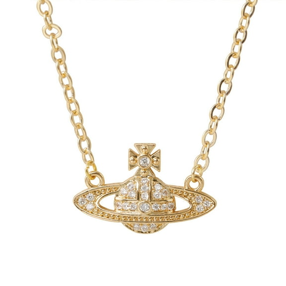 Planet Pendant Saturn Necklace for Women Ladies Rhinestone Crystal Y2k Aesthetic Pendant Necklace Best Friend Wedding Birthday Anniversary Jewelry Gift