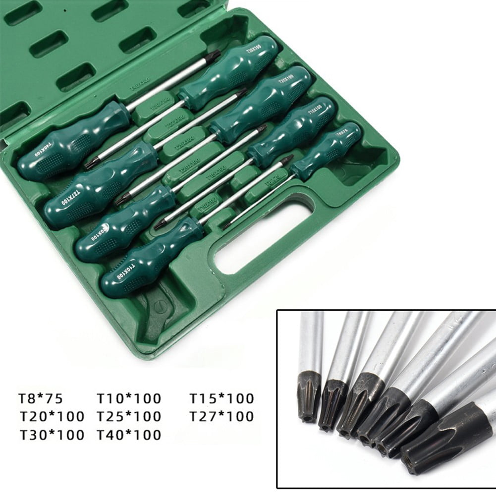 Premium Torx magnetic screwdriver set T8 T40 nonslip handle precision tool