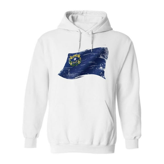 Nevada Flag Hoodie Men -Image by Shutterstock, Male Small