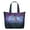 Cute, variant on Cute Space-Themed Travel Tote Bag with Planets, Aliens, Spacecraft Artwork Large Capacity Weekender Bag with Multiple Pockets for Weekend Getaways Fitness