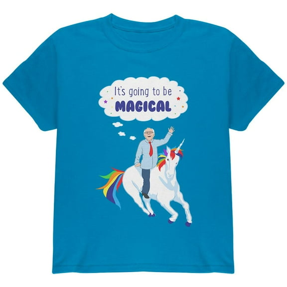 Election 2020 Bernie Sanders is Magical Unicorn Youth T Shirt Sapphire YXL