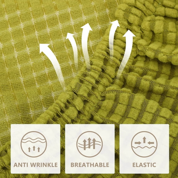 ETEREAUTY 1Pc Office Chair Cover Green Polyester Stretchy Seat Protector Machine Washable