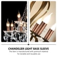 thumbnail image 4 of Shisuyan Light Socket Covers Light Brown 12Pcs 3.15X1.18X1.18In Iron, 4 of 9