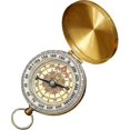 thumbnail image 1 of Brújula de navegación, brújula de bolsillo antigua con función luminosa, brújula militar resistente al agua para acampar, orientarse, hacer senderismo, marchar y navegar, 1 of 5