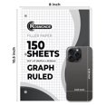 Loose Leaf Paper Bulk Pack 6750 Sheets 45 Packs Quad Ruled 3-Hole ...
