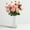 White, variant on Ceramic Vase, 7.4 Inch for Pampas Calla Lily Tulip, Flower Vase Minimalism Style for Modern Table Shelf Home Decor, Fit for Housewarming, Weddings, Birthday, Christmas, Thanksgiving, New Year