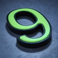 thumbnail image 1 of Glow in the Dark House Numbers - Green / Solar Powered House Numbers - Green, 1 of 6