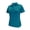 Algiers Blue, variant on Monterey Club Women's Melange Jersey Performance Sport Golf Polo Shirt #2421