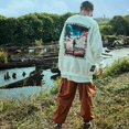 thumbnail image 5 of Niepce Inc Streetwear Crewneck Sweatshirt for Men Hip Hop Graphic Cotton Pullover, 5 of 9