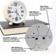 thumbnail image 4 of Despertadores de mesilla silenciosos, reloj de mesa sin tictac con pantalla grande, 4 of 4