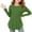 Green, variant on BRGZLK Girls Long Sleeve Shirts Kids Fall Trendy Solid Color Round Neck T-Shirts Cozy Soft Curve Hem Side Slit Tunic Tops Green 5-6 Years