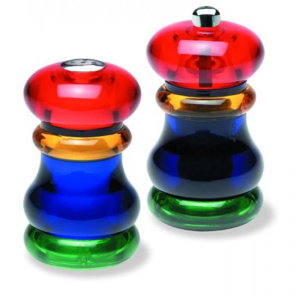 Olde Thompson 5.5 Sunset Fiesta Colored Pepper Mill and Salt Shaker Set