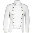thumbnail image 2 of EGNMCR Jackets for Men Men Halloween Button Embellished Stand-collar Jacket Coat Tops, 2 of 4