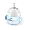 Philips Avent BPA Free My Natural Trainer Transition Cup with Nipple and Soft Spout Cup, 4m+ 5 Oz, Blue SCF262/04