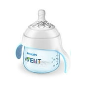 Philips Avent BPA Free My Natural Trainer Transition Cup with Nipple and Soft Spout Cup, 4m+ 5 Oz, Blue SCF262/04