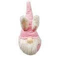 thumbnail image 2 of Pink Easter Bunny Ear Hat Gnome Plush Sitter Figurine Rabbit 12 Inch New, 2 of 2