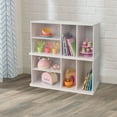 thumbnail image 2 of KidKraft Stackable Wooden Storage Shelving Unit, White, 2 of 3