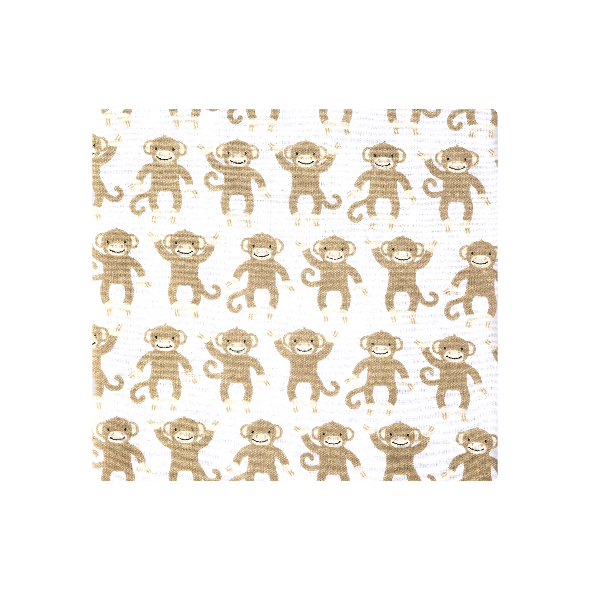 Hudson Baby Unisex Baby Cotton Poly Flannel Receiving Blankets, Monkey, One Size