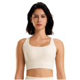 thumbnail image 2 of Women's Sports Bras Sports Fitness Bra Yoga Running Bra Dry Wicking Bra Sports Bra White XL, 2 of 8