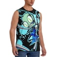 thumbnail image 2 of Invader Zim Men's Tank Top Lightweight Summer Sleeveless Tee Shirt Muscle Tank Tops Workout T-Shirts Casual Athletic Undershirts, 2 of 7