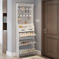 thumbnail image 2 of Miekor Furniture White Color Shoe Cabinet With 3 Doors 2 Drawers With Hanger,Large Space For Storage 08484, 2 of 8
