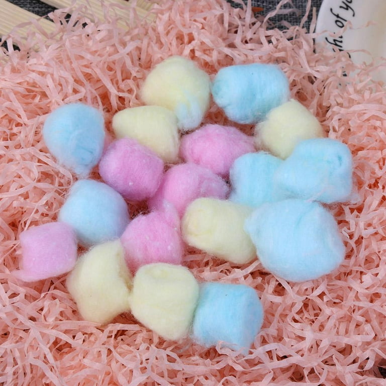 Yegsfteu 100pcs Colorful Winter Keep Warm Cotton Balls Cute Cage Filler  (Multicolor) 