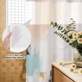 thumbnail image 3 of No Hook Shower Curtain, Abstract Pink Blue Shower Curtains for Bathroom with See Through Top Window, Modern Color Block Mottled Simple Art Waterproof & Washable Bath Curtain Stall 48"x72", 3 of 8
