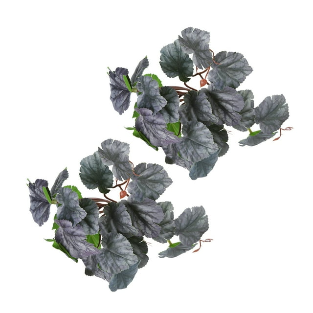Artificial Reptile Plant, Non Fading Soft Texture Lifelike Plastic Plant Easy To Install Easy Care 2PCS With Suction Cup For Reptile Pet Nests For Fish