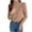 Khaki, variant on Lovskoo Women Mock Neck Shirts Long Sleeve Top Casual Blouses Stretch Slim T Shirt Dressy Blouse Tunic Tops Black