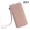 Bean Pink, variant on Women's RFID Blocking Long Wallet Top Grain Leather Phone Clutch with Detachable Wristlet, Wine Red