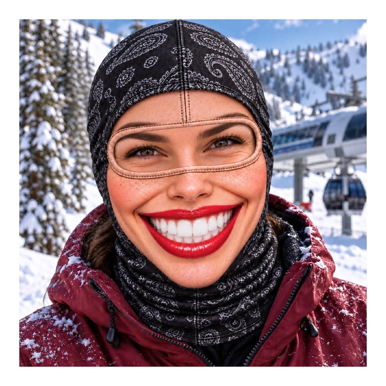Funny Realistic Face Ski Mask Old Man Winter Balaclava 3D Printed Full ...