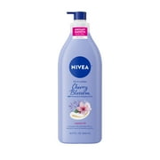 NIVEA Oil Infused Cherry Blossom and Jojoba Oil Body Lotion for Women, Fast-Absorbing, 16.9 fl oz